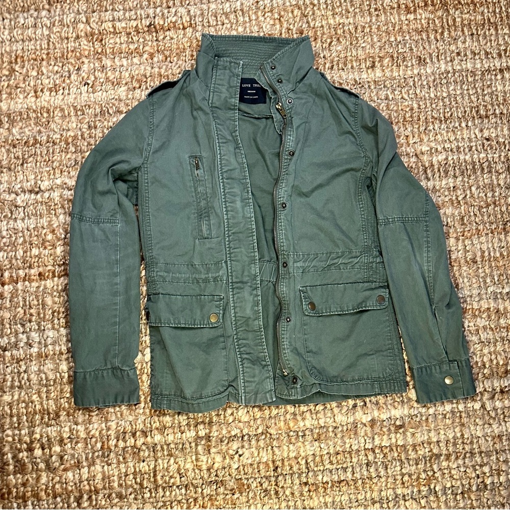 OLIVE GREEN utility jacket